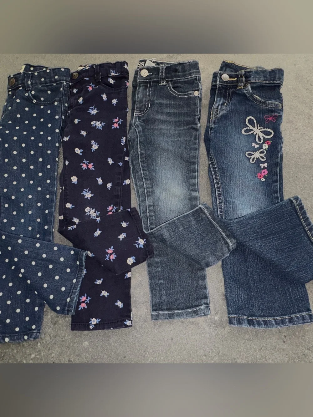 NWOT EUC girl's sz 3 jeans bundle Guess OShkosh TCP
